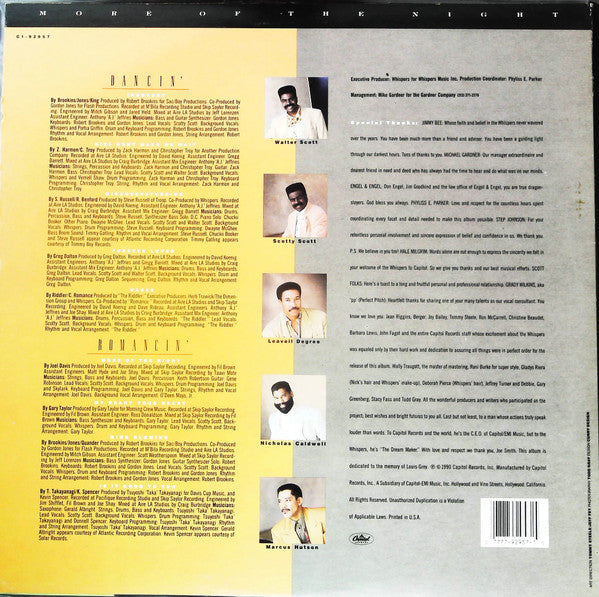 The Whispers : More Of The Night (LP, Album)