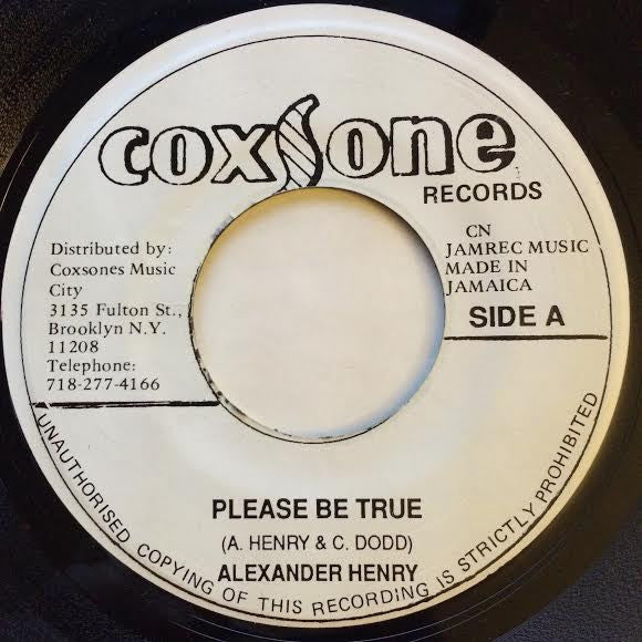 Alexander Henry : Please Be True (7", RP)