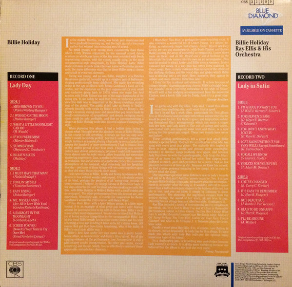 Billie Holiday : Lady Day / Lady In Satin (2xLP, Comp, Mono, RE, RM)