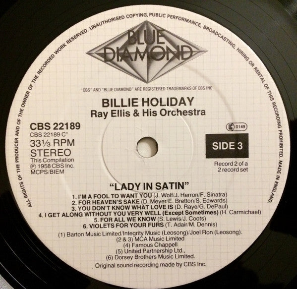 Billie Holiday : Lady Day / Lady In Satin (2xLP, Comp, Mono, RE, RM)