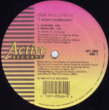 Dee Holloway : I Won't Surrender (12", Single)