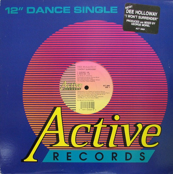 Dee Holloway : I Won't Surrender (12", Single)