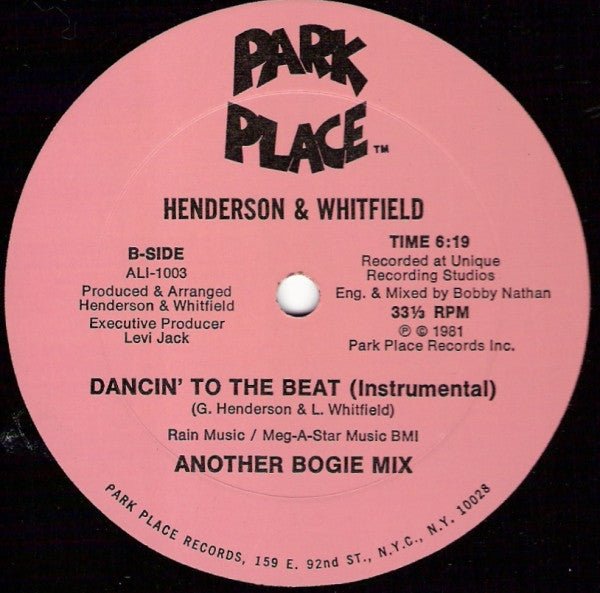 Henderson* & Whitfield* : Dancin' To The Beat (12")