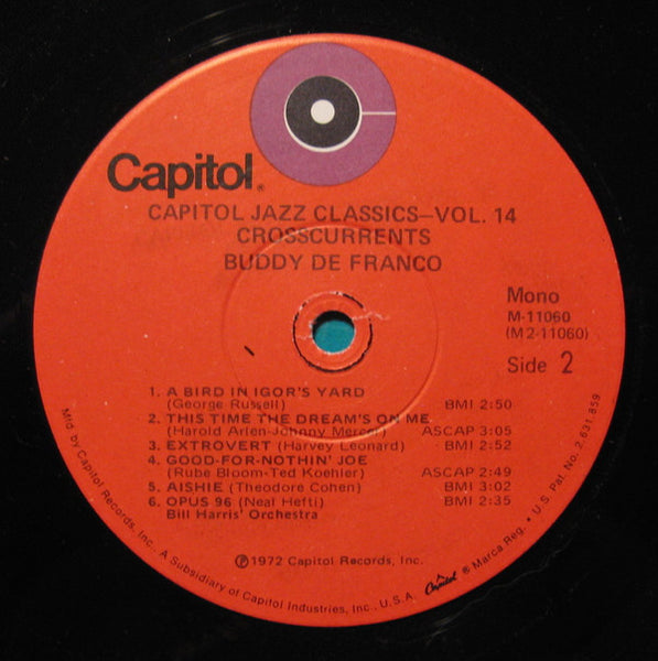 Lennie Tristano & Buddy DeFranco : Crosscurrents (LP, Comp)