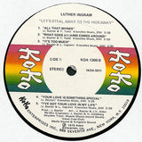 Luther Ingram : Let's Steal Away To The Hideaway (LP, Album)