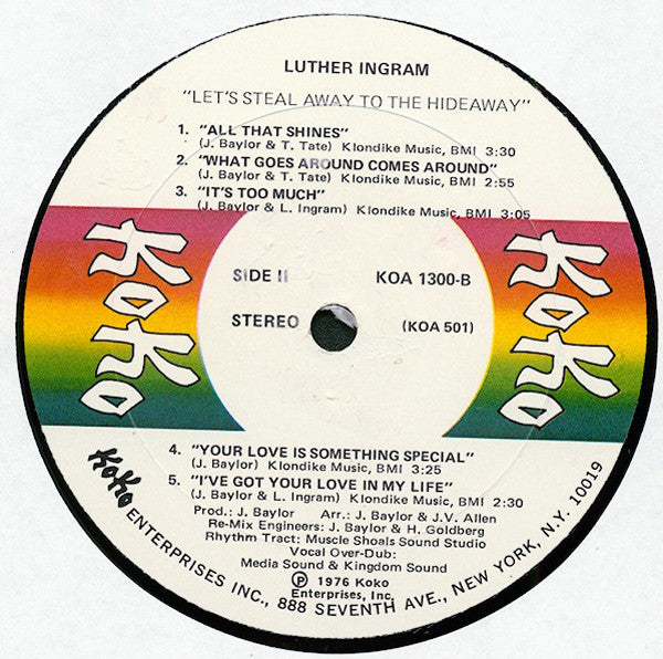 Luther Ingram : Let's Steal Away To The Hideaway (LP, Album)