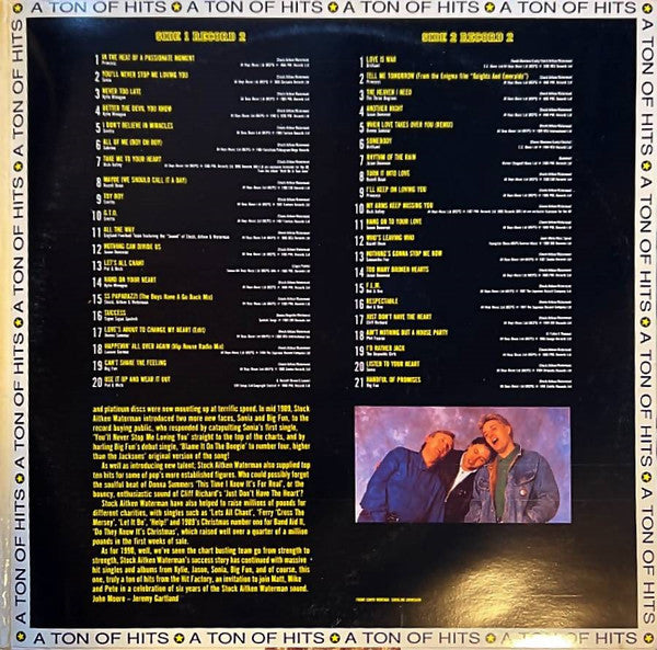 Various : The Hit Factory Vol. 4 - The Best Of Stock Aitken Waterman - A Ton Of Hits  (2xLP, Comp, Mixed)