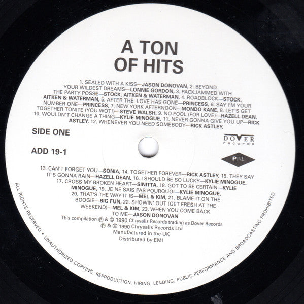 Various : The Hit Factory Vol. 4 - The Best Of Stock Aitken Waterman - A Ton Of Hits  (2xLP, Comp, Mixed)
