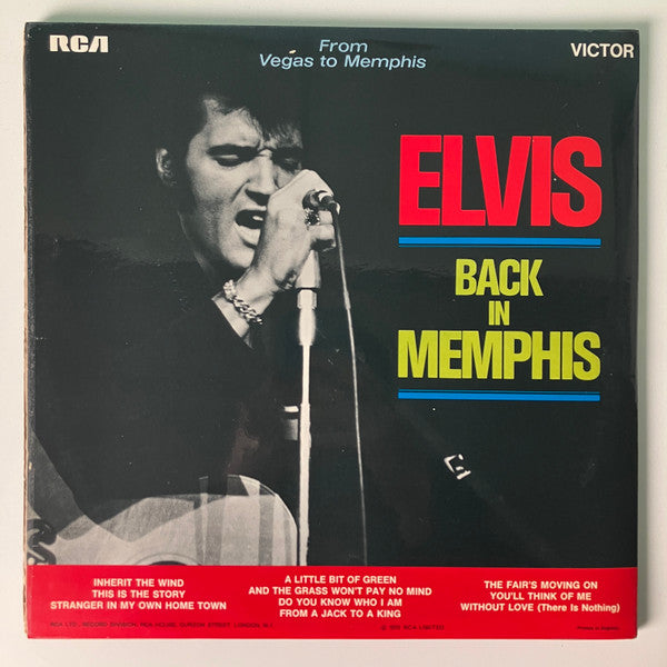 Elvis Presley : From Memphis To Vegas / From Vegas To Memphis (2xLP, Album, Ora)