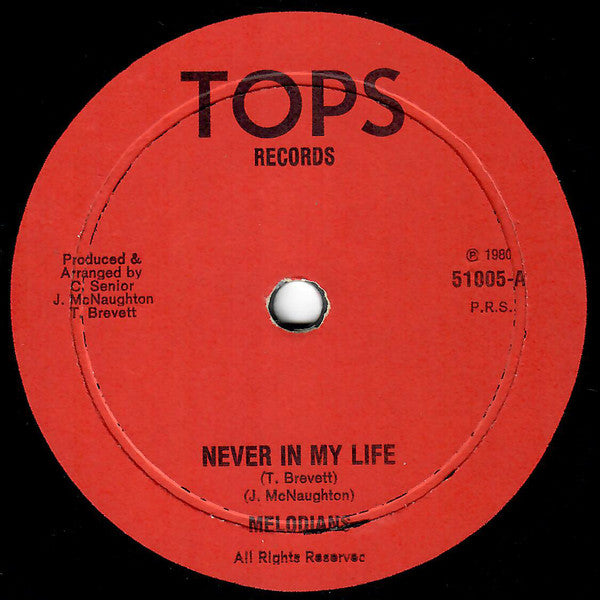 The Melodians : Never In My Life (12")
