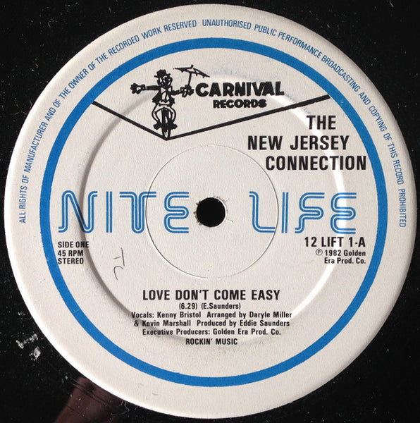 The New Jersey Connection : Love Don't Come Easy (12", Single)
