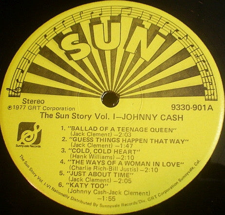 Johnny Cash : The Sun Story Vol.1 (LP, Comp, RE)