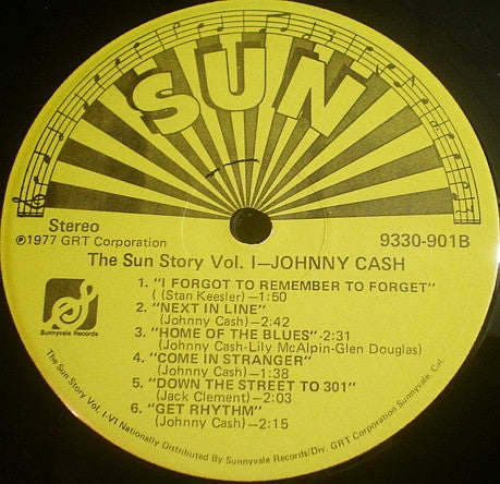Johnny Cash : The Sun Story Vol.1 (LP, Comp, RE)