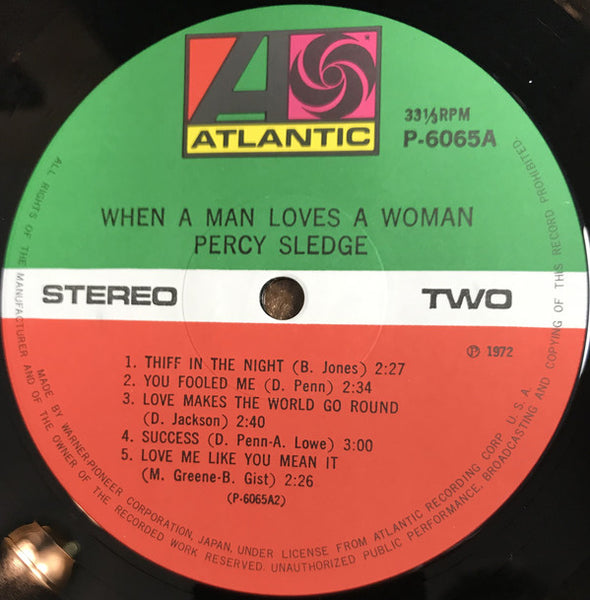 Percy Sledge : When A Man Loves A Woman (LP, Album)