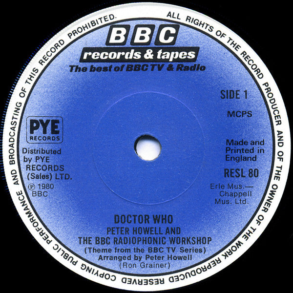 Peter Howell And The BBC Radiophonic Workshop : Doctor Who (7", Single, Sol)