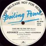 Advance Featuring Tracy Ackerman : Take Me To The Top (Remix) (12", Promo)