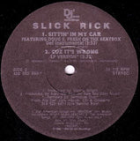 Slick Rick : Sittin' In My Car (12")