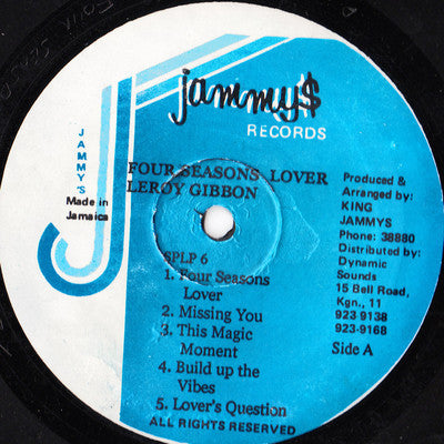 Leroy Gibbons : Four Season Lover (LP, Album, RE)