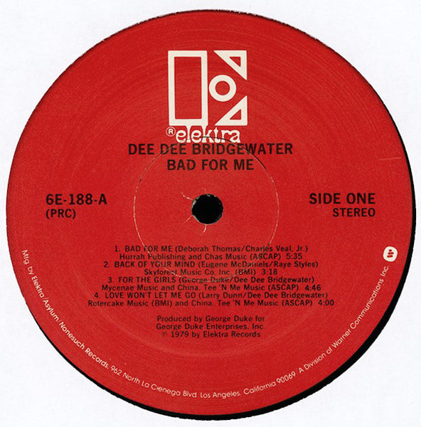 Dee Dee Bridgewater : Bad For Me (LP, Album)