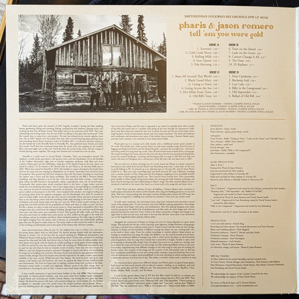 Pharis & Jason Romero : Tell 'Em You Were Gold (LP, Album)