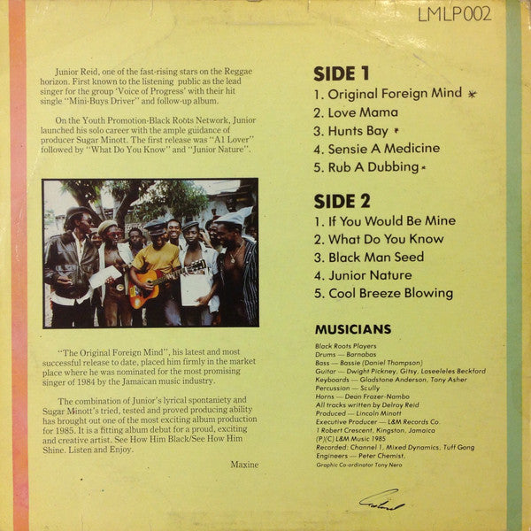 Junior Reid : Original Foreign Mind (LP, Album)