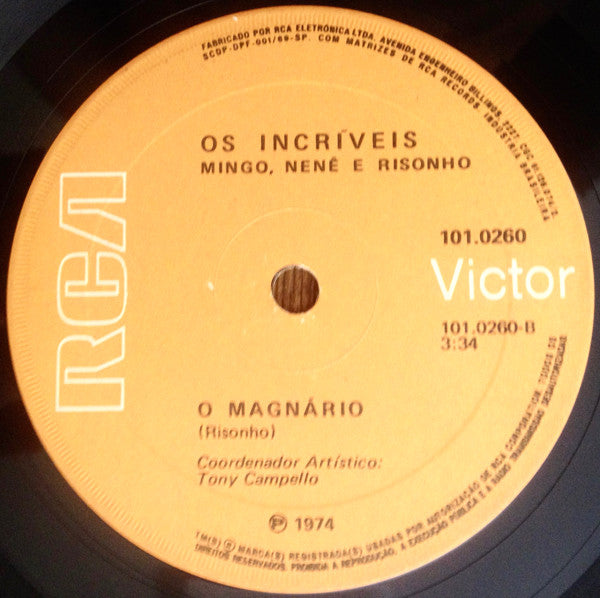 Os Incríveis : Cem Milhões De Corações (7", Single)