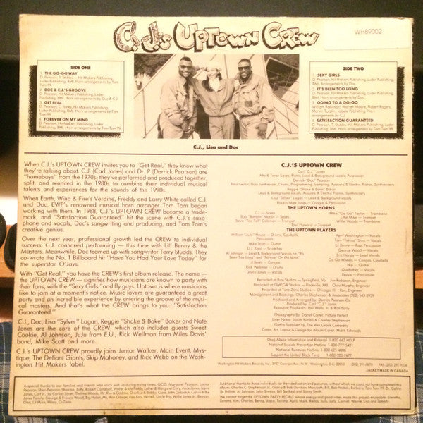 C.J.'s Uptown Crew : Get Real (LP, Album)