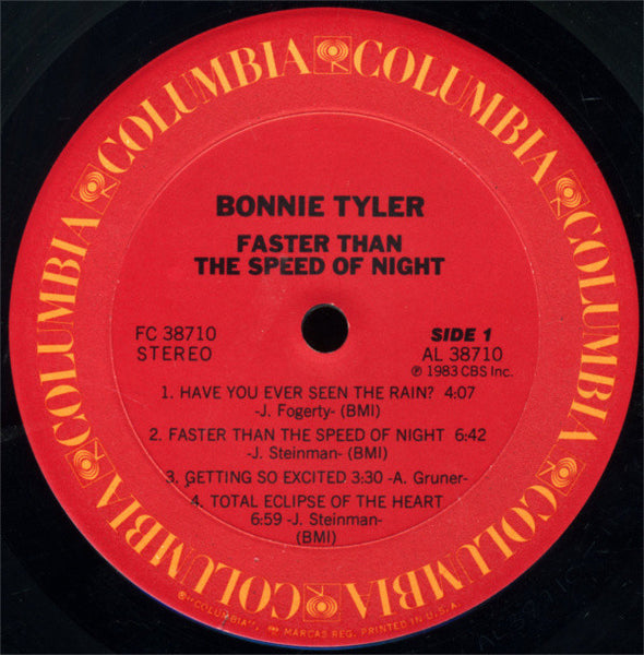 Bonnie Tyler : Faster Than The Speed Of Night (LP, Album)