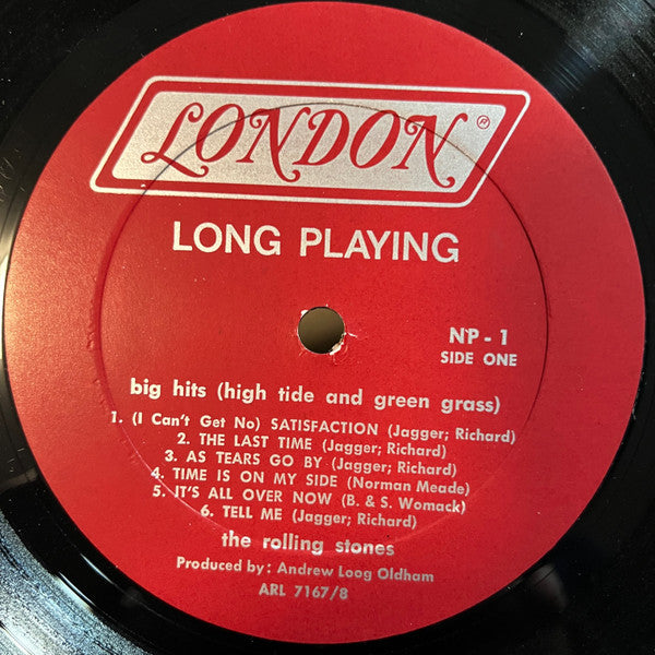 The Rolling Stones : Big Hits (High Tide And Green Grass) (LP, Comp, Mono)