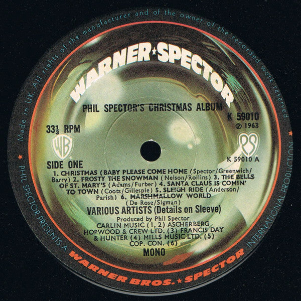 Various : Phil Spector's Christmas Album (LP, Album, Mono, RE)