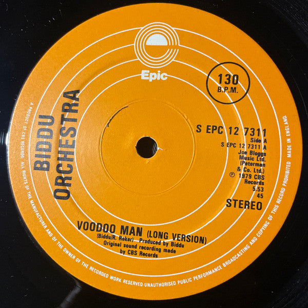 Biddu Orchestra : Voodoo Man (12", Single)