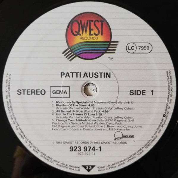 Patti Austin : Patti Austin (LP, Album)