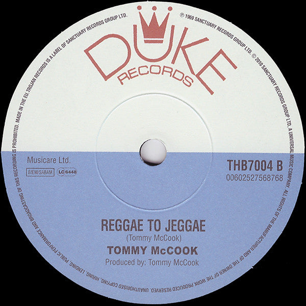 Monty Morris* / Tommy McCook : Deep In My Soul / Reggae To Jeggae (7", Ltd)