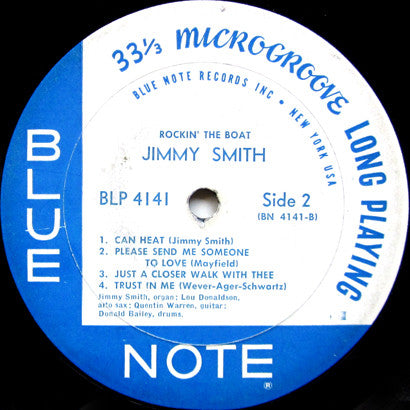 The Incredible Jimmy Smith* : Rockin' The Boat (LP, Album, Mono)