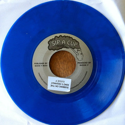 Gussie P. : Dubbing On The Kings Highway (7", Blu)