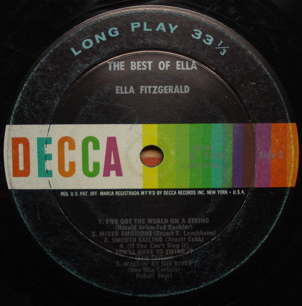 Ella Fitzgerald : The Best Of Ella Fitzgerald (2xLP, Comp, Mono, RP)