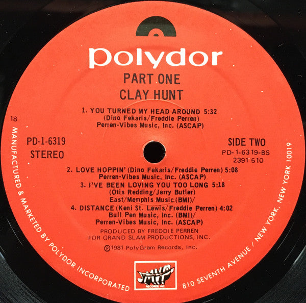 Clay Hunt : Part One (LP, Album)