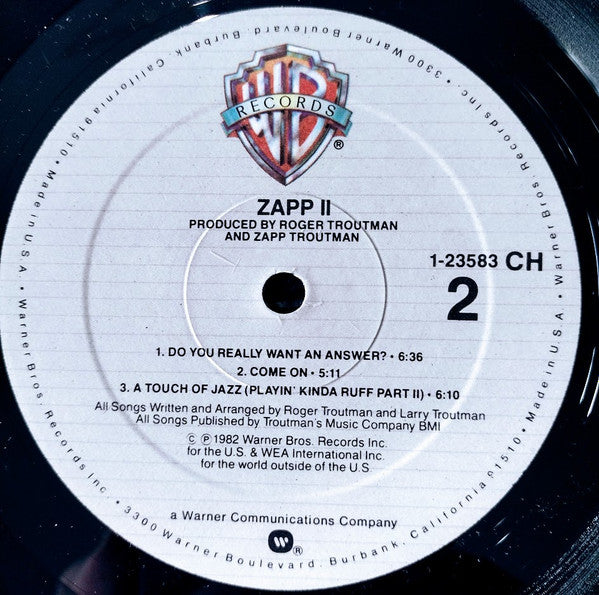 Zapp : Zapp II (LP, Album, Spe)