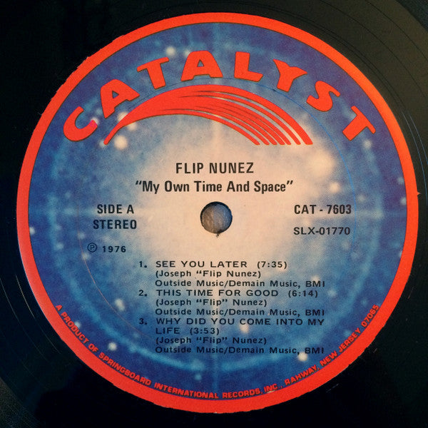 Flip Nunez : My Own Time And Space (LP, Album, Gat)