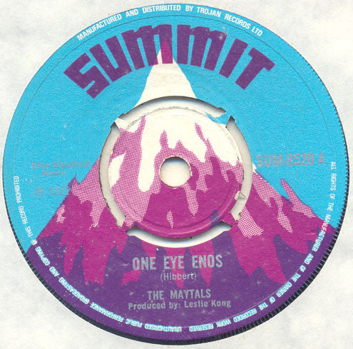 The Maytals  /  Beverley's All Stars : One Eye Enos / Enos Version (7", Single)