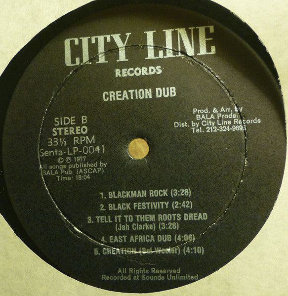 Bullwackies All Stars : Creation Dub (LP)