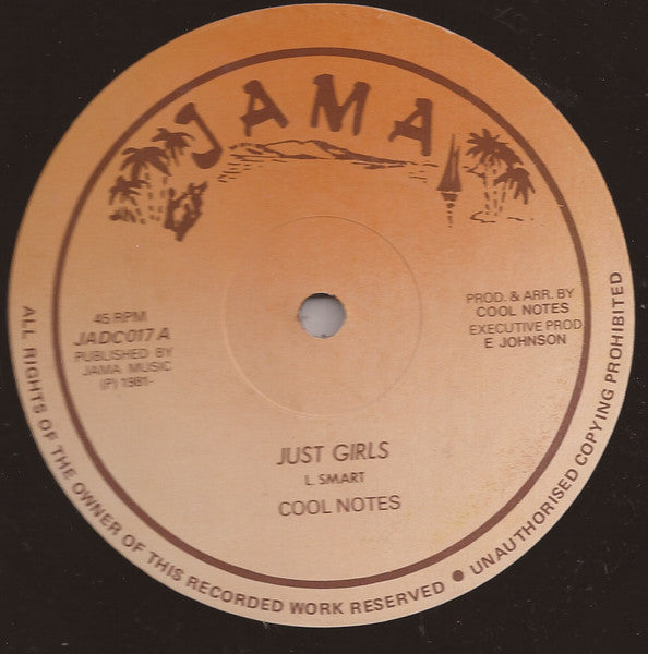 Cool Notes* : Just Girls / Sweet Vibes (12", Single)