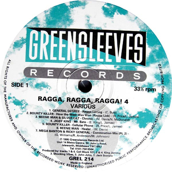Various : Ragga Ragga Ragga ! 4 (LP, Comp)