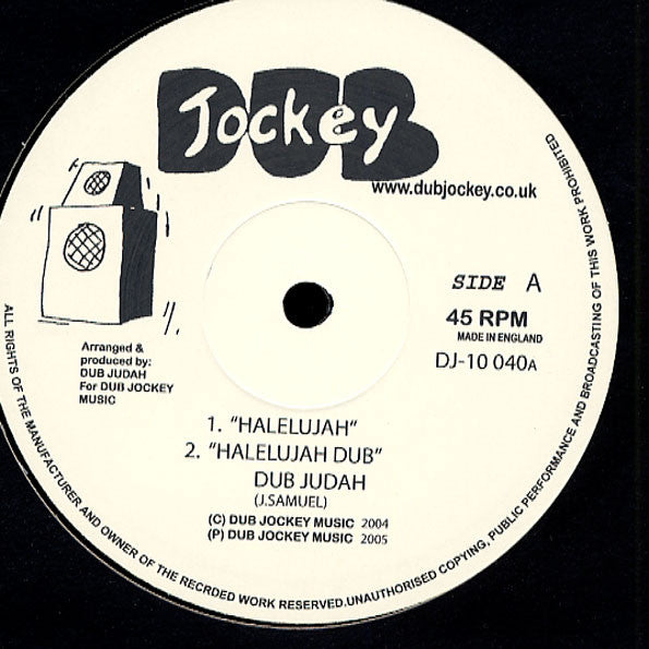 Dub Judah / Andrew Samuel (2) : Halelujah / Nobody Can Stop Me (10")