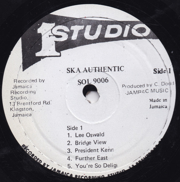 The Skatalites : Ska Authentic (LP, Album, RE)