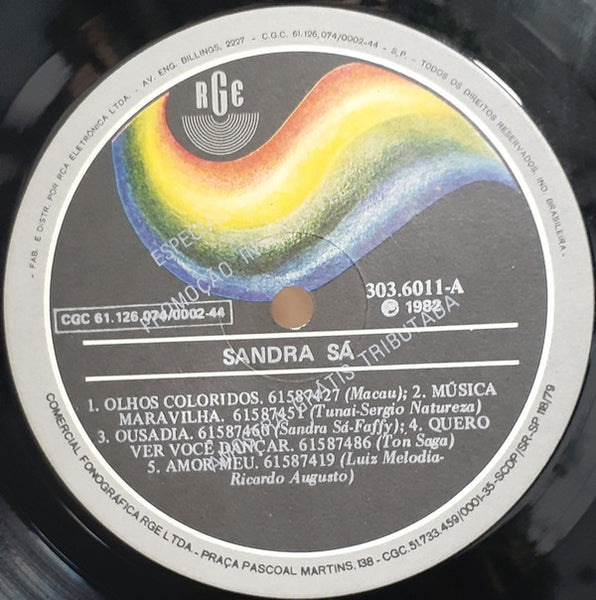 Sandra De Sá : Sandra Sá (LP, Album)
