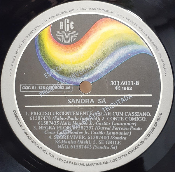 Sandra De Sá : Sandra Sá (LP, Album)