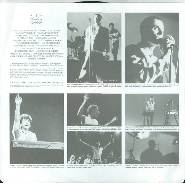 Talking Heads : Stop Making Sense (LP, Album, Spe)