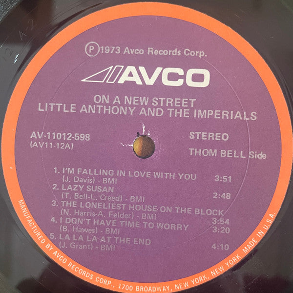 Little Anthony & The Imperials : On A New Street (LP, Album)