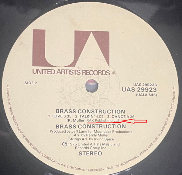 Brass Construction : Brass Construction (LP, Album)